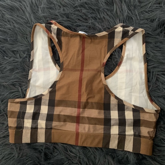 Burberry check racer back bra top - Picture 7 of 10